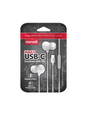 IN-BAX - USBC USB-C IN EAR EARPHONES WHT