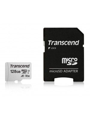 TS128GUSD300S-A 128GB UHS-I U3 microSD with Adapter