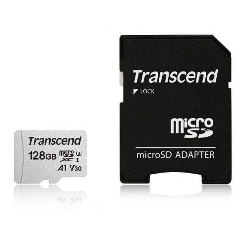 TS128GUSD300S-A 128GB UHS-I U3 microSD with Adapter