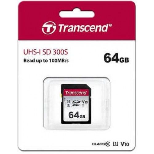 TS64GSDC300S 64GB UHS-I U1 SD Card