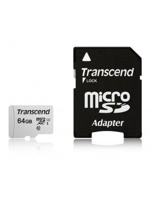 TS64GUSD300S-A  64GB UHS-I U1 microSD with Adapter