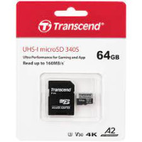 TS64GUSD340S 64GB microSD w/ adapter UHS-I U3 A2 Ultra Performance