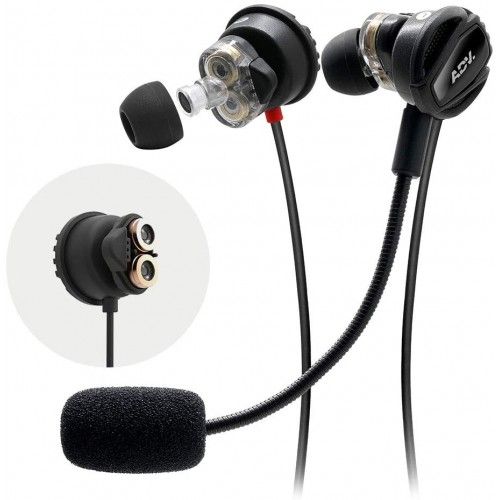 NISMO JR AUDIFONOS IN-EAR GAMING CON MICROFONO (NEGRO) ADV