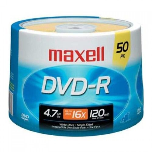 DVD-R 16X 50 BULK MAXELL