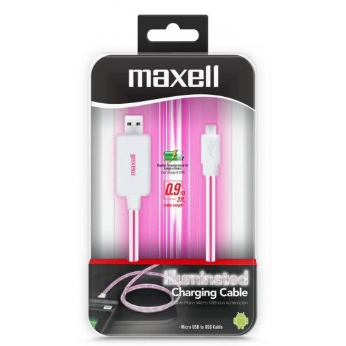 CB-FLOW MICRO USB TO US FLOW LIGHT CABLE-3FT ROSADO/BLANCO