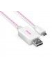 CB-FLOW MICRO USB TO US FLOW LIGHT CABLE-3FT ROSADO/BLANCO