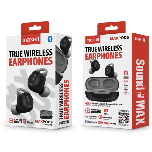 EB.BTMXDUO AUDIFONO BLUETOOTH TWS NEGRO/GRIS